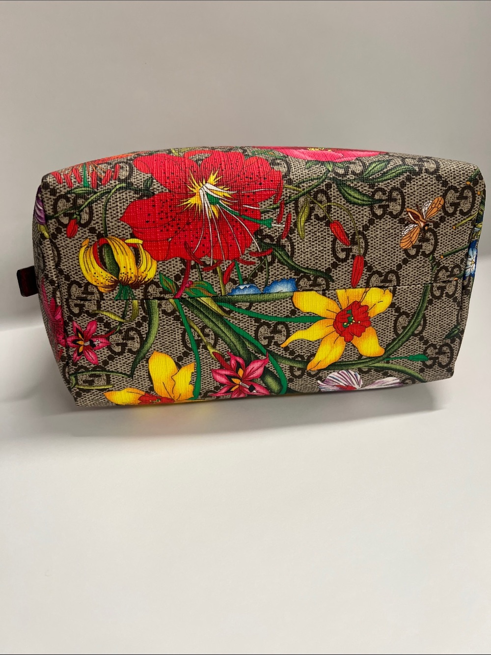 Gucci Ophidia GG Flora Cosmetic Zip Top Case - Certified Authentic - Picture 7 of 13